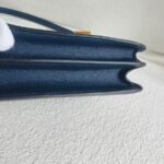 Hermes Constance lll 18cm Mini 7U Bleu Navy Swift Leather with Gold Plated Hardware #RKRE-1 - Image 12