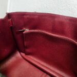 Hermes Jypsiere Eclat 34cm Marron d 'Inde /Rouge H Clemence Leather with Palladium Harware #RKSS-1 - Image 36