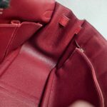 Hermes Jypsiere Eclat 34cm Marron d 'Inde /Rouge H Clemence Leather with Palladium Harware #RKSS-1 - Image 33
