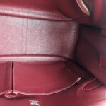 Hermes Jypsiere Eclat 34cm Marron d 'Inde /Rouge H Clemence Leather with Palladium Harware #RKSS-1 - Image 39