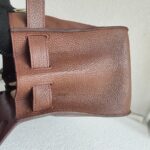 Hermes Jypsiere Eclat 34cm Marron d 'Inde /Rouge H Clemence Leather with Palladium Harware #RKSS-1 - Image 11