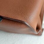 Hermes Jypsiere Eclat 34cm Marron d 'Inde /Rouge H Clemence Leather with Palladium Harware #RKSS-1 - Image 18