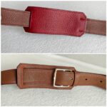 Hermes Jypsiere Eclat 34cm Marron d 'Inde /Rouge H Clemence Leather with Palladium Harware #RKSS-1 - Image 25