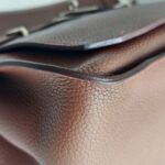 Hermes Jypsiere Eclat 34cm Marron d 'Inde /Rouge H Clemence Leather with Palladium Harware #RKSS-1 - Image 16