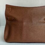 Hermes Jypsiere Eclat 34cm Marron d 'Inde /Rouge H Clemence Leather with Palladium Harware #RKSS-1 - Image 6