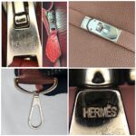Hermes Jypsiere Eclat 34cm Marron d 'Inde /Rouge H Clemence Leather with Palladium Harware #RKSS-1 - Image 27