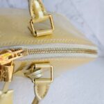 LV Alma PM Yellow/Cream Monogram Vernis Leather with Gold Hardware #RURL-6 - Image 24