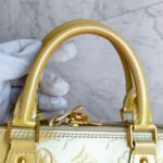 LV Alma PM Yellow/Cream Monogram Vernis Leather with Gold Hardware #RURL-6 - Image 26