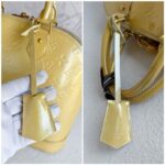 LV Alma PM Yellow/Cream Monogram Vernis Leather with Gold Hardware #RURL-6 - Image 31