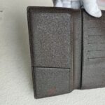 LV Brazza Bi-fold Wallet Brown Damier Ebene Coated Canvas with Leather and Gold Hardware #GULRO-3 - Image 6