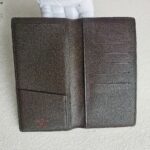 LV Brazza Bi-fold Wallet Brown Damier Ebene Coated Canvas with Leather and Gold Hardware #GULRO-3 - Image 5