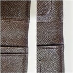 LV Brazza Bi-fold Wallet Brown Damier Ebene Coated Canvas with Leather and Gold Hardware #GULRO-3 - Image 8