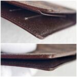 LV Brazza Bi-fold Wallet Brown Damier Ebene Coated Canvas with Leather and Gold Hardware #GULRO-3 - Image 10