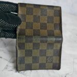LV Card Holder Brown Damier Ebene Coated Canvas with Leather #GUUET-2 - Image 2
