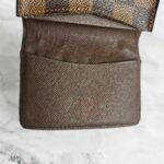 LV Card Holder Brown Damier Ebene Coated Canvas with Leather #GUUET-2 - Image 10