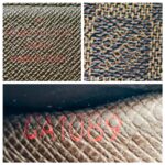 LV Card Holder Brown Damier Ebene Coated Canvas with Leather #GUUET-2 - Image 12