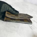 LV Card Holder Brown Damier Ebene Coated Canvas with Leather #GUUET-2 - Image 11