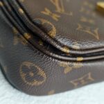 LV Pochette Métis Brown Monogram Coated Canvas with Leather and Gold Hardware #RKRY-2 - Image 11