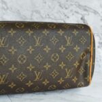 LV Montorgueil GM Brown Monogram Canvas with Leather and Gold Hardware #RYEC-1 - Image 11