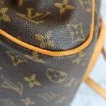 LV Montorgueil GM Brown Monogram Canvas with Leather and Gold Hardware #RYEC-1 - Image 15