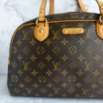 LV Montorgueil GM Brown Monogram Canvas with Leather and Gold Hardware #RYEC-1 - Image 3