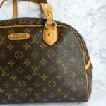 LV Montorgueil GM Brown Monogram Canvas with Leather and Gold Hardware #RYEC-1 - Image 4