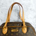 LV Montorgueil GM Brown Monogram Canvas with Leather and Gold Hardware #RYEC-1 - Image 16