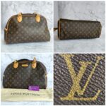LV Montorgueil GM Brown Monogram Canvas with Leather and Gold Hardware #RYEC-1 - Image 2