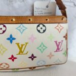 LV Pochette Accessories Multicolor Monogram Coated Canvas with Leather and Gold Hardware #RKOU-1 - Image 4