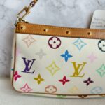 LV Pochette Accessories Multicolor Monogram Coated Canvas with Leather and Gold Hardware #RKOU-1 - Image 3