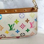 LV Pochette Accessories Multicolor Monogram Coated Canvas with Leather and Gold Hardware #RKOU-1 - Image 6