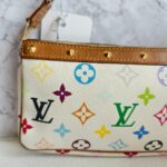 LV Pochette Accessories Multicolor Monogram Coated Canvas with Leather and Gold Hardware #RKOU-1 - Image 5
