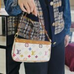 LV Pochette Accessories Multicolor Monogram Coated Canvas with Leather and Gold Hardware #RKOU-1 - Image 22