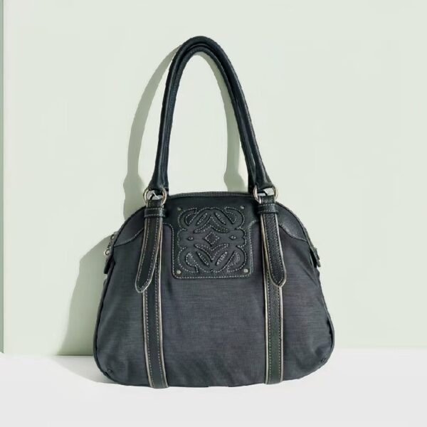 Loewe Bag Black Calf Leather with Silver Hardware #RKOR-2