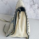 Prada 1BD082 Etiquette 2way-bag White Calf Leather with Silver Hardware #RYEY-3 - Image 8