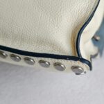 Prada 1BD082 Etiquette 2way-bag White Calf Leather with Silver Hardware #RYEY-3 - Image 15