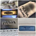 Prada 1BD082 Etiquette 2way-bag White Calf Leather with Silver Hardware #RYEY-3 - Image 32