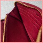 Prada Zippy Wallet Red Saffiano Leather with Gold Hardware #RKTY-1 - Image 30