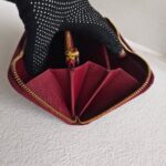 Prada Zippy Wallet Red Saffiano Leather with Gold Hardware #RKTY-1 - Image 10