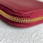 Prada Zippy Wallet Red Saffiano Leather with Gold Hardware #RKTY-1 - Image 16