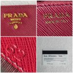 Prada Zippy Wallet Red Saffiano Leather with Gold Hardware #RKTY-1 - Image 18