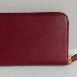 Prada Zippy Wallet Red Saffiano Leather with Gold Hardware #RKTY-1 - Image 6