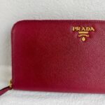 Prada Zippy Wallet Red Saffiano Leather with Gold Hardware #RKTY-1 - Image 3