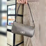 Salvatore Ferragamo Small Bag Bronze Calfskin with Silver Hardware #RYEY-4 - Image 2