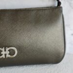 Salvatore Ferragamo Small Bag Bronze Calfskin with Silver Hardware #RYEY-4 - Image 4