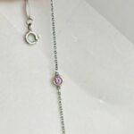 Tiffany & Co Elsa Peretti 925 Silver /Pink Sapphire Bracelet #RKOL-9 - Image 8