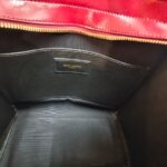 YSL Uptown Small Bag Red Box Leather and Gold Hardware #RYEK-1 - Image 35