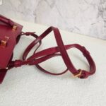 YSL Uptown Small Bag Red Box Leather and Gold Hardware #RYEK-1 - Image 27