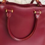 YSL Uptown Small Bag Red Box Leather and Gold Hardware #RYEK-1 - Image 17