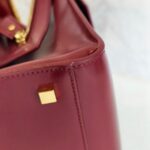 YSL Uptown Small Bag Red Box Leather and Gold Hardware #RYEK-1 - Image 14